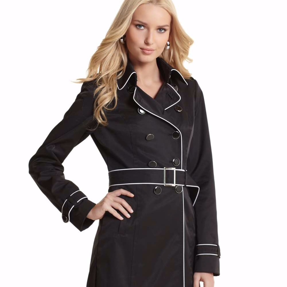*GREAT DEAL*  Piped Trench Coat